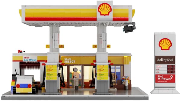 CADA Plastikklodser Shell Tankstation C66026W