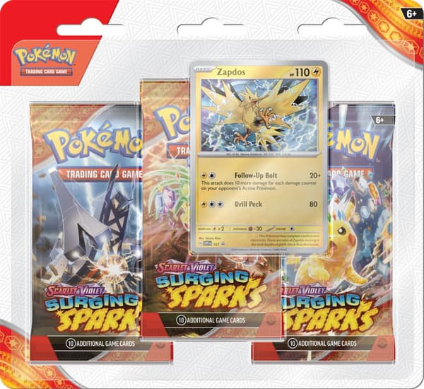 Pokemon TCG: Surging Sparks 3-pack - Zapdos