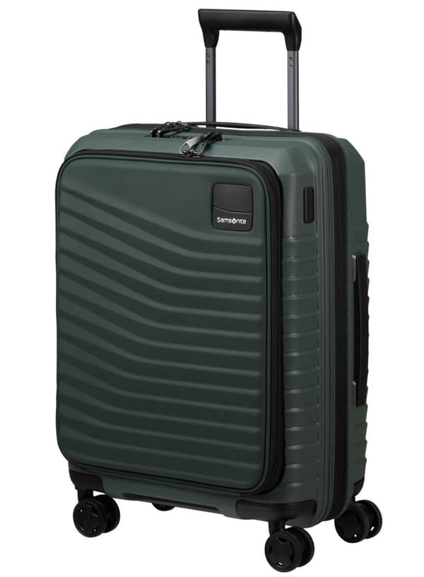 Samsonite Intuo EXP Easy Access kabinekuffert med laptoplomme - olivengrøn