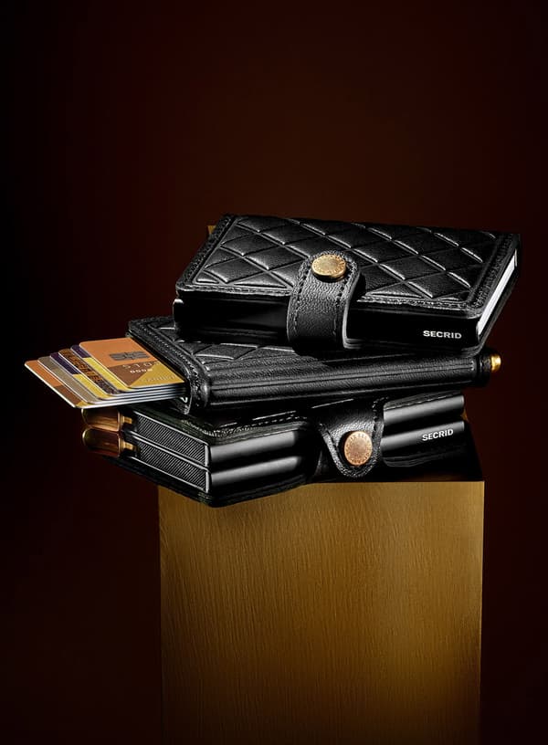 RFID Secrid Premium Miniwallet Emboss Diamond+ pung - sort