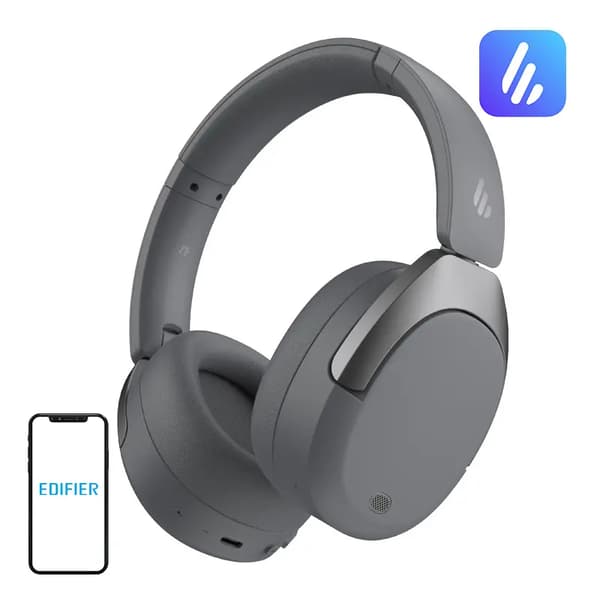 Edifier W830NB Trådløse Hovedtelefoner Over-ear Bluetooth 5.4 Grå