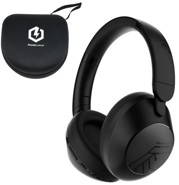 PowerLocus Orion trådløse hovedtelefoner Over-ear Bluetooth 5.4 Sort
