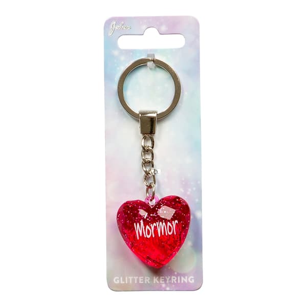 Hjärta Mormor Nyckelring 2-pack