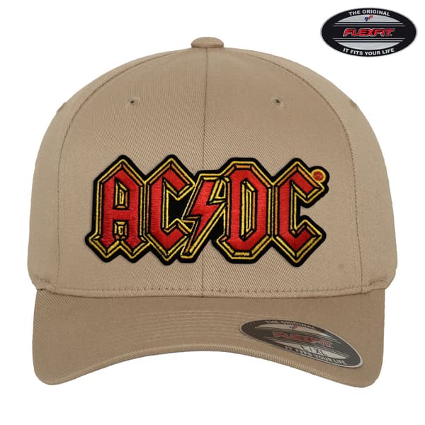 AC/DC Logo Baseball Cap S/M / Khaki