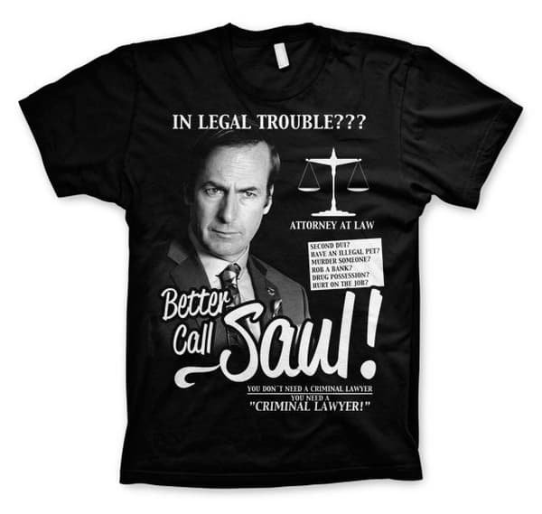 Better Call Saul T-Shirt Large / Black