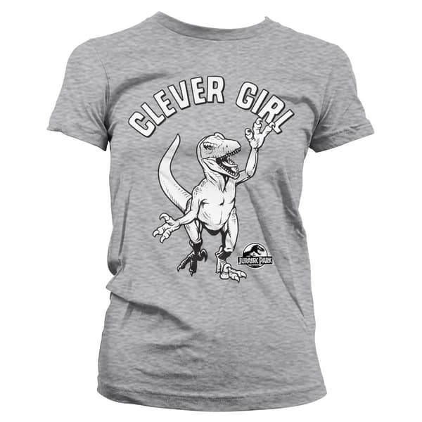 Clever Girl - Girly Tee Medium / HeatherGrey