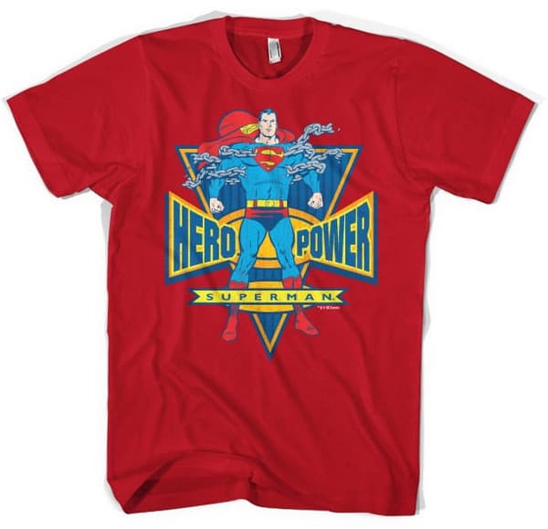 Superman World Hero T-Shirt Medium / Red