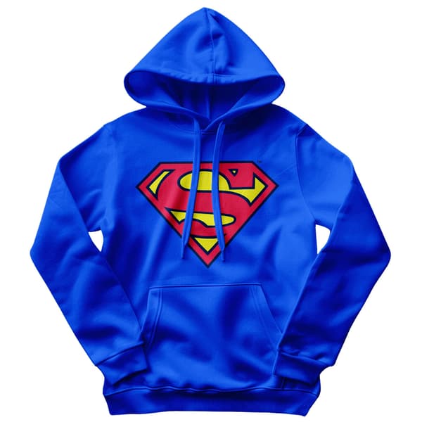 Superman Shield Hoodie Large / Blue