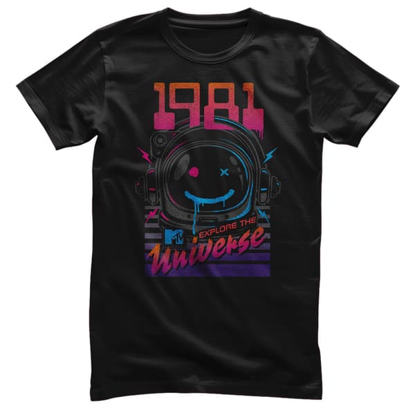 1981 - Explore The Universe T-Shirt Medium / Black