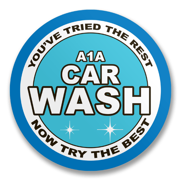 A1A Car Wash Sticker