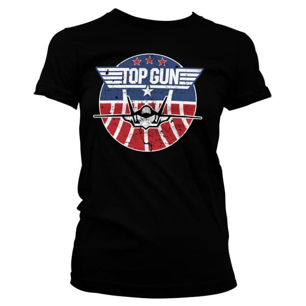 Top Gun Tomcat Girly Tee Small / Black