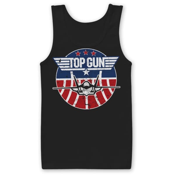 Top Gun Tomcat Tank Top Large / Black