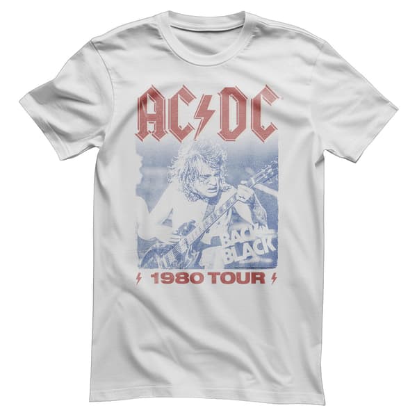 AC/DC - 1980 TOUR T-Shirt Medium / White