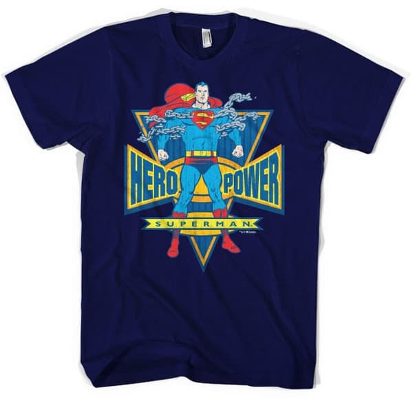 Superman World Hero T-Shirt Small / Navy