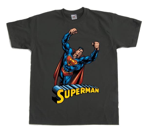 Superman Flying T-Shirt Medium / DarkGrey