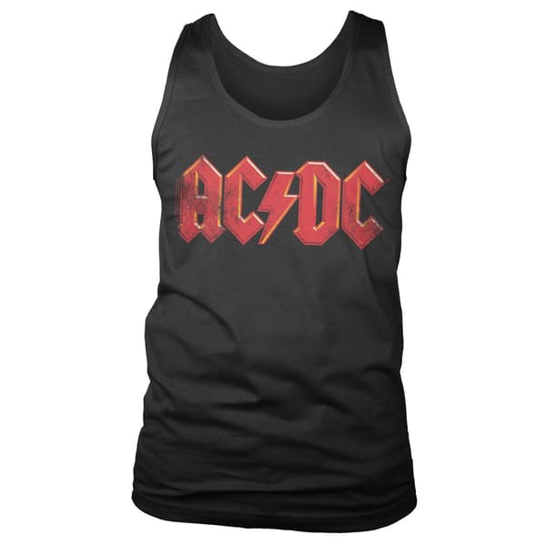 AC/DC Distressed Logo Tank Top XX-Large / Black