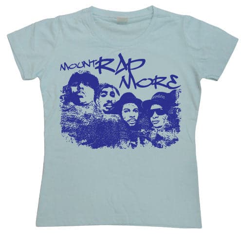 Mount Rapmore Girly Tee Small / Skyblue