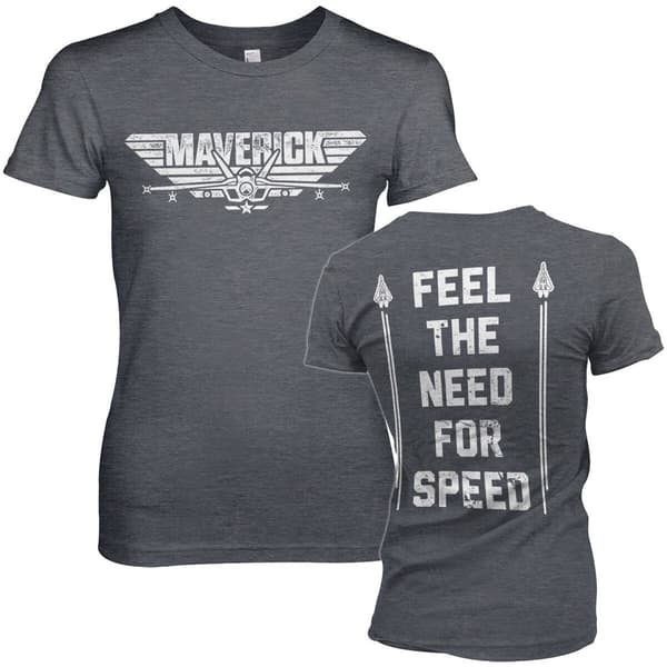 Top Gun Maverick - Need For Speed Girly Tee Medium / DarkHeather