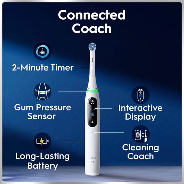 Oral-B iO6 eltandborste, grå + resefodral