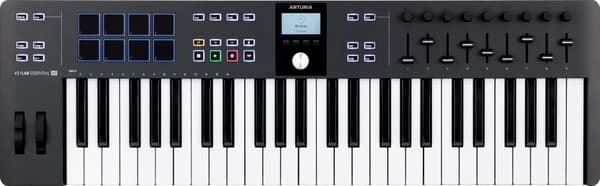 Arturia Keylab Essential 49 Mk3 MIDI-kontroller, svart