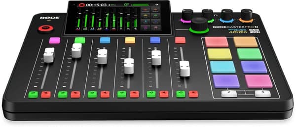 Rode RodeCaster Pro II -USB-ljudkort och podcast-studiosystem
