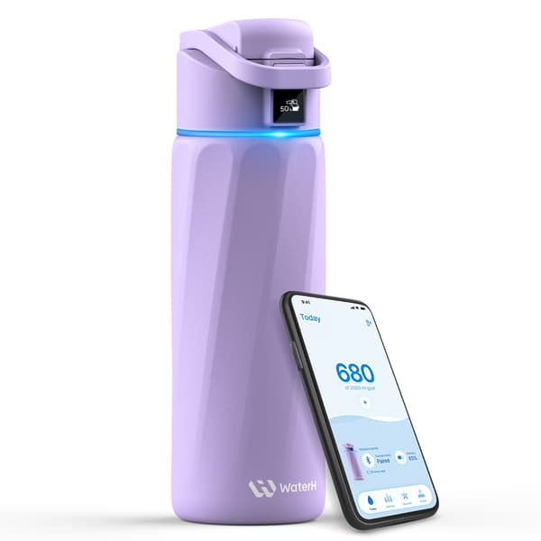 WaterH BOOST Chug Lid smartflaska, 710 ml, lila
