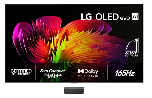 LG 77" OLED evo W6 – 4K TV med väggfäste