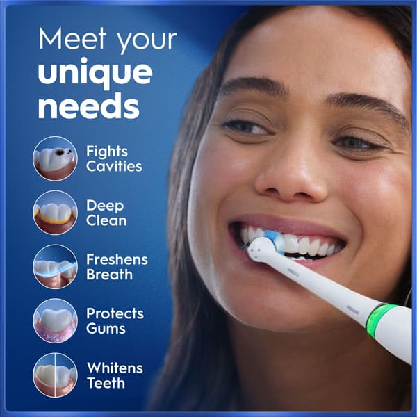 Oral-B iO5 eltandborste, vit + resefodral