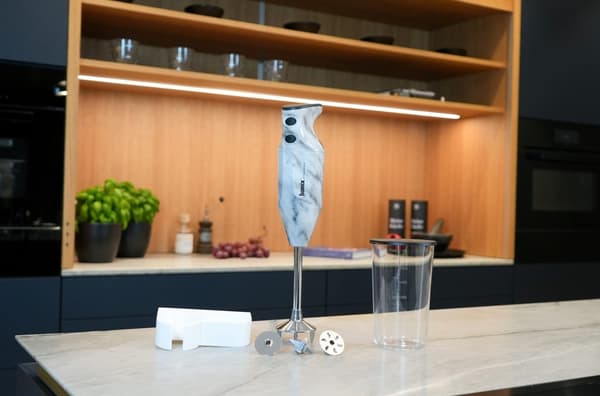 Bamix M200 Mono stavmixer, White Marble Special Edition