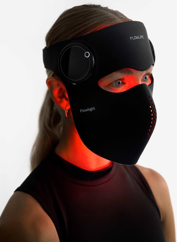 Flowlife Flowlight LED-mask Pro Two Waves rödljusmask