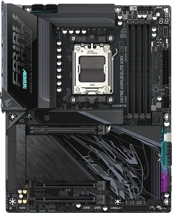 Gigabyte X870E AORUS ELITE X3D ATX-moderkort