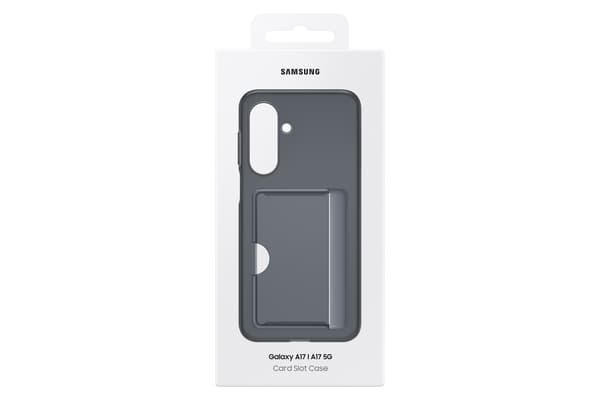 Samsung Galaxy A17 Kortfack Skal, svart