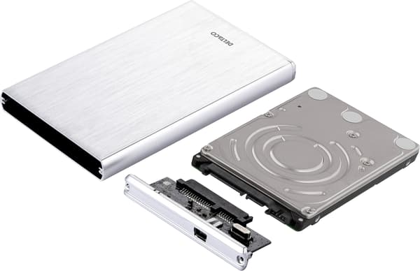 Deltaco 2,5" SATA USB 3.0 hårddiskkabinett, svart