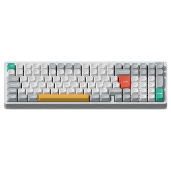 NuPhy Halo96 V2 mekaniskt tangentbord, Ionic White, Raspberry-brytare