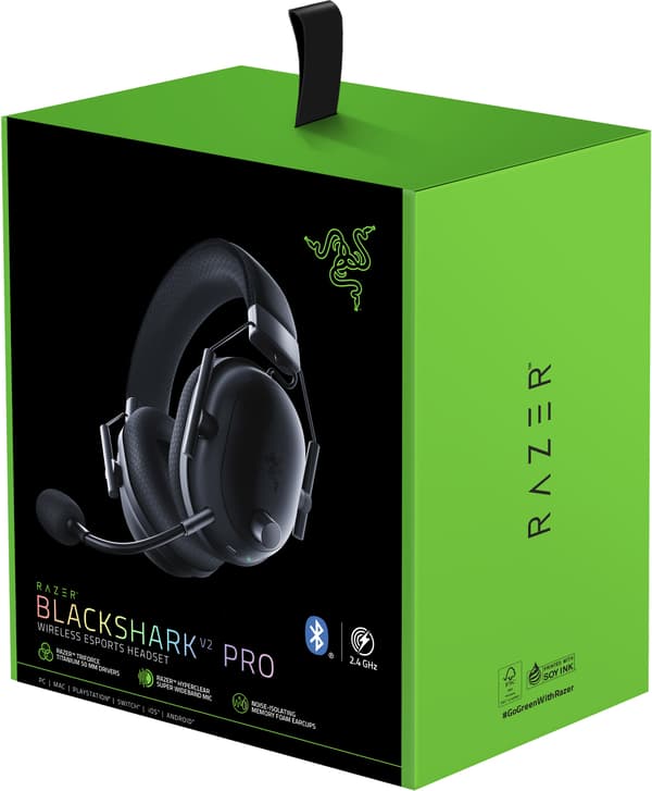 Razer Blackshark V2 Pro (2023) -spelhörlurar, svart