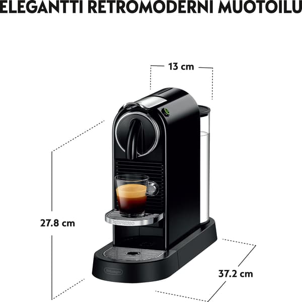 Nespresso Citiz-kapselmaskine, sort