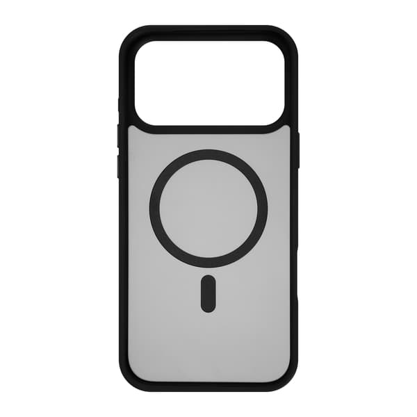 FoneKit MagSafe-kompatibelt Soft Touch skyddsfodral, iPhone 17 Pro Max, svart/grå