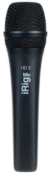 IK Multimedia iRig Mic HD2 -USB-mikrofon, svart