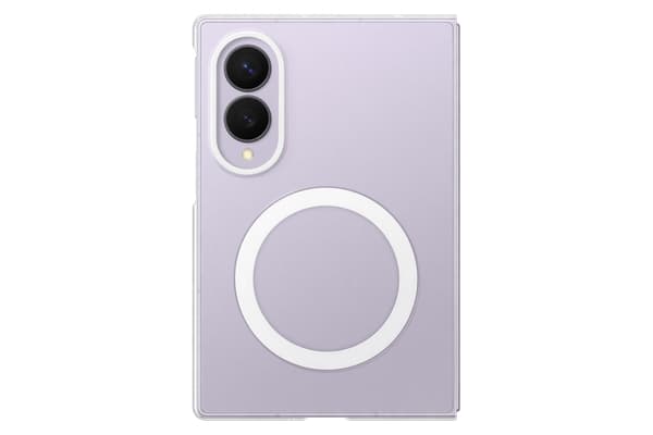 Samsung Galaxy Fold8 Clear Magnet Qi2 skyddsfodral, transparent