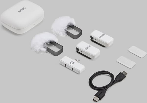 Rode Wireless Micro Lightning trådlöst mikrofonssystem, vitt