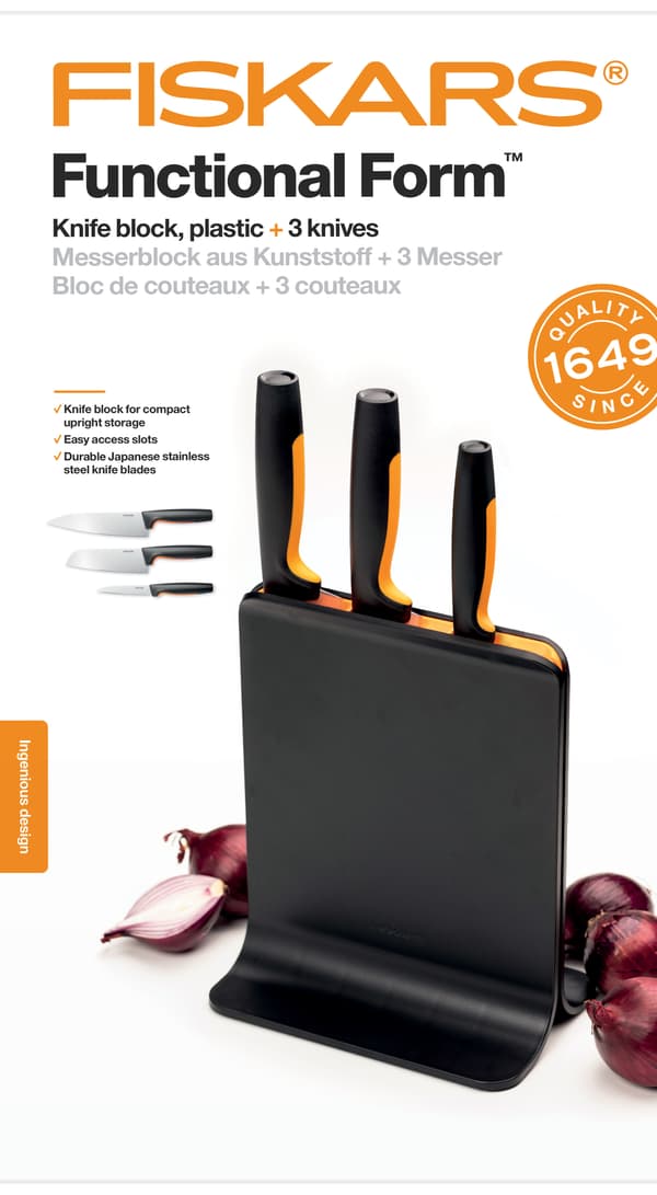 Fiskars Functional Form knivblock, plast
