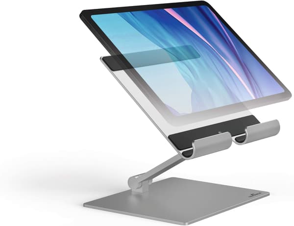Durable Rise -tabletthållare, silver