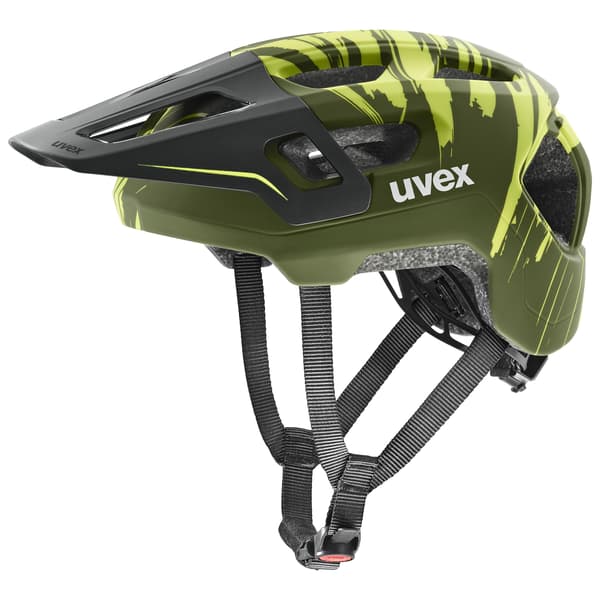 Uvex React JR Fullface cykelhjälm 52 - 56 cm, mörkoliv matt