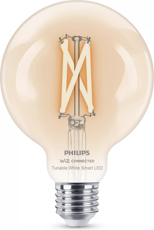 Philips Smart LED Filament-glob lampa, G95, E27, klar