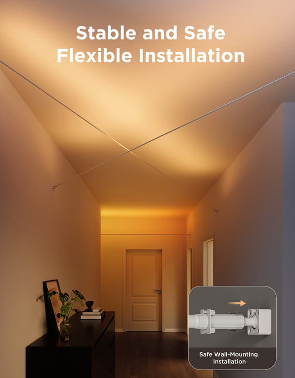 Govee Skyline Strip Light smart belysningsset, 4 m, vit