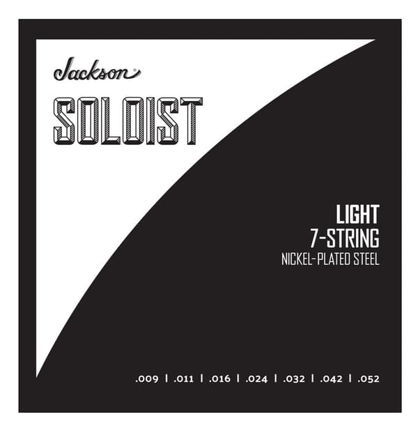 Jackson® Soloist™ 7-strängade elgitarrsträngar, 9 - 52 Light