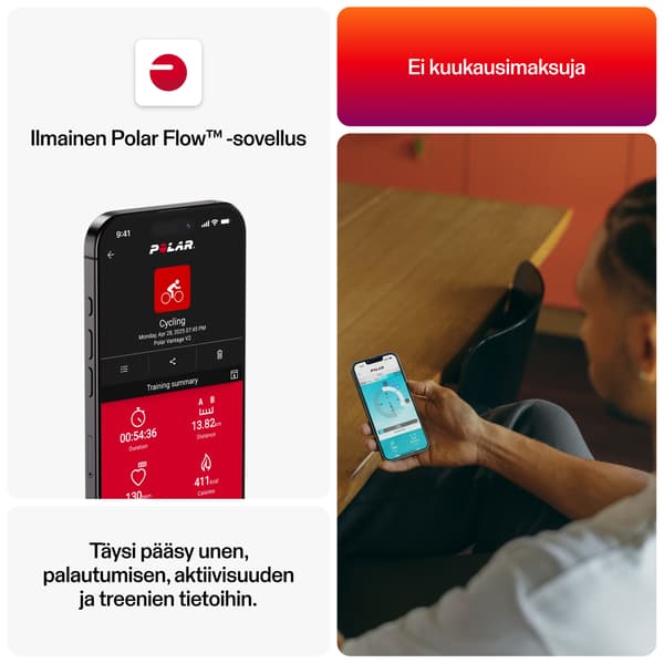 Polar Loop aktivitetsarmband, S-L, svart