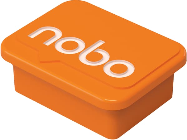 Nobo whiteboardmagneter, 4 st, orange