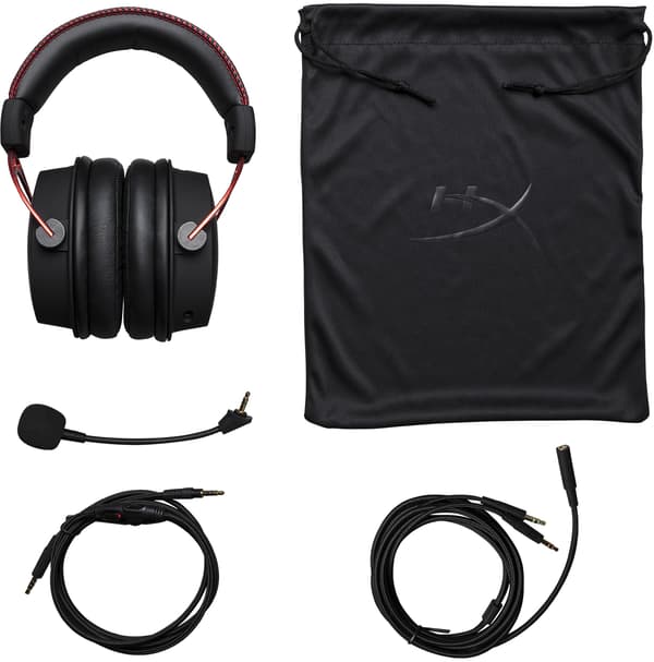 HyperX Cloud Alpha gaming-headset, svart