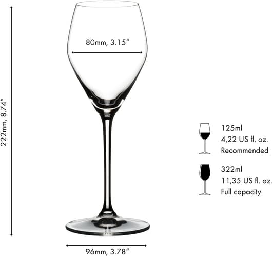 Riedel Prosecco mousserande vinglasset, 4 st